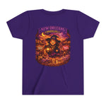 Youth Tee - New Orleans Haunted City Witch Design