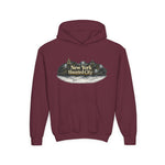 Youth Hoodie – New York Haunted City Vintage Spooky Graphic