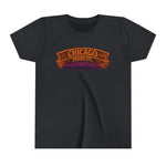 Chicago Haunted City Youth Tee — Halloween Pumpkin Skyline Shirt