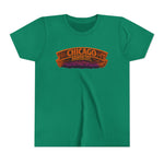 Chicago Haunted City Youth Tee — Halloween Pumpkin Skyline Shirt