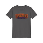 New York Haunted City Youth Tee — Halloween Pumpkin Jack-O'-Lantern Shirt