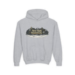 Youth Hoodie – New York Haunted City Vintage Spooky Graphic