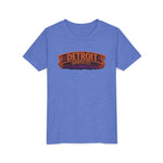 Detroit Haunted City Youth Tee — Halloween Monster Pumpkin Graphic