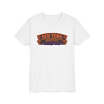 New York Haunted City Youth Tee — Halloween Pumpkin Jack-O'-Lantern Shirt