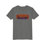 Youth Tee - Houston Haunted City Pumpkin Astronaut Halloween Shirt