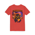 Jacksonville Haunted City Youth Tee — Halloween Smiling Mask Character