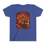 Detroit Haunted City Youth Tee — Halloween Monster Pumpkin Graphic
