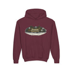 Houston Haunted City Youth Hoodie — Spooky Ghosts Graphic Pullover
