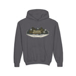 Houston Haunted City Youth Hoodie — Spooky Ghosts Graphic Pullover