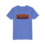 Youth Tee - Houston Haunted City Pumpkin Astronaut Halloween Shirt