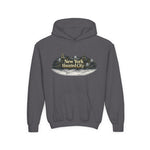 Youth Hoodie – New York Haunted City Vintage Spooky Graphic