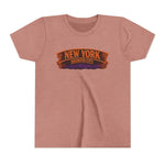 New York Haunted City Youth Tee — Halloween Pumpkin Jack-O'-Lantern Shirt