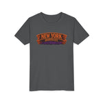 New York Haunted City Youth Tee — Halloween Pumpkin Jack-O'-Lantern Shirt
