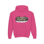 Los Angeles Haunted City Youth Hoodie — Spooky Cityscape Pullover