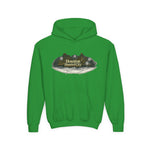 Houston Haunted City Youth Hoodie — Spooky Ghosts Graphic Pullover