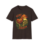 Stay Creepy Halloween T-Shirt — Vintage Pumpkin & Skull Spooky Tee