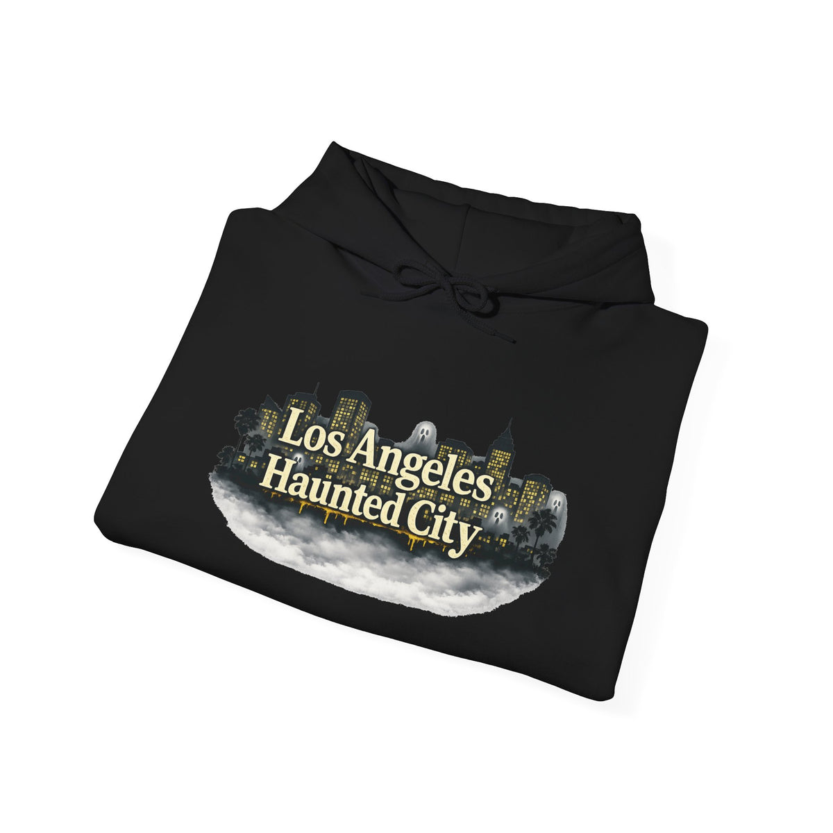 Los Angeles Haunted City Hoodie – Spooky LA Skyline Pullover