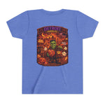 Detroit Haunted City Youth Tee — Halloween Monster Pumpkin Graphic