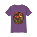 Stay Creepy Youth Tee — Halloween Pumpkin & Skull Kids T-Shirt