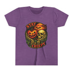 Stay Creepy Youth Tee — Halloween Pumpkin & Skull Kids T-Shirt