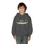 Houston Haunted City Youth Hoodie — Spooky Ghosts Graphic Pullover
