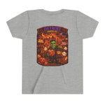 Detroit Haunted City Youth Tee — Halloween Monster Pumpkin Graphic