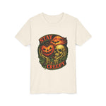Stay Creepy Youth Tee — Halloween Pumpkin & Skull Kids T-Shirt