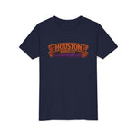 Youth Tee - Houston Haunted City Pumpkin Astronaut Halloween Shirt