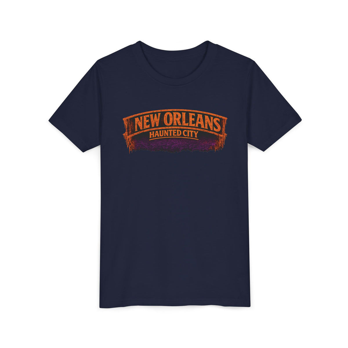 Youth Tee - New Orleans Haunted City Witch Design