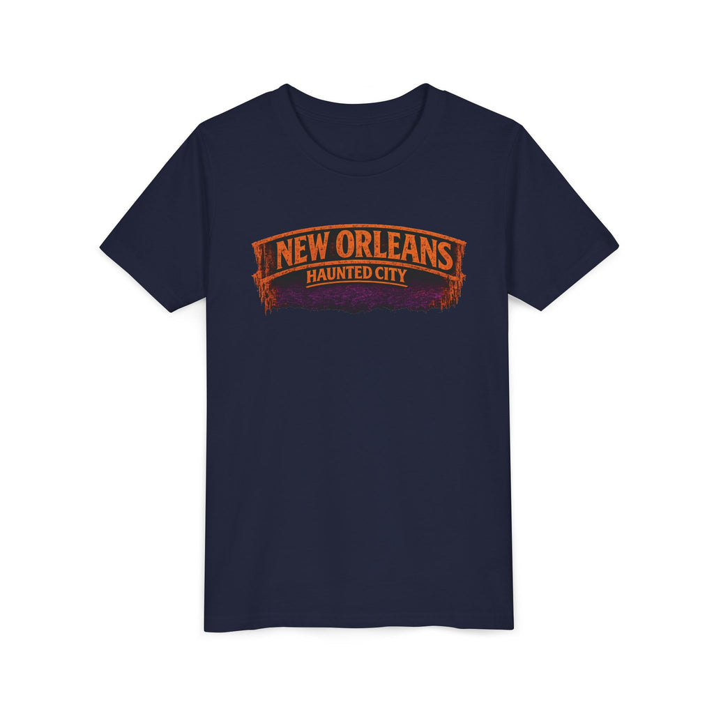 Youth Tee - New Orleans Haunted City Witch Design