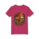 Stay Creepy Youth Tee — Halloween Pumpkin & Skull Kids T-Shirt