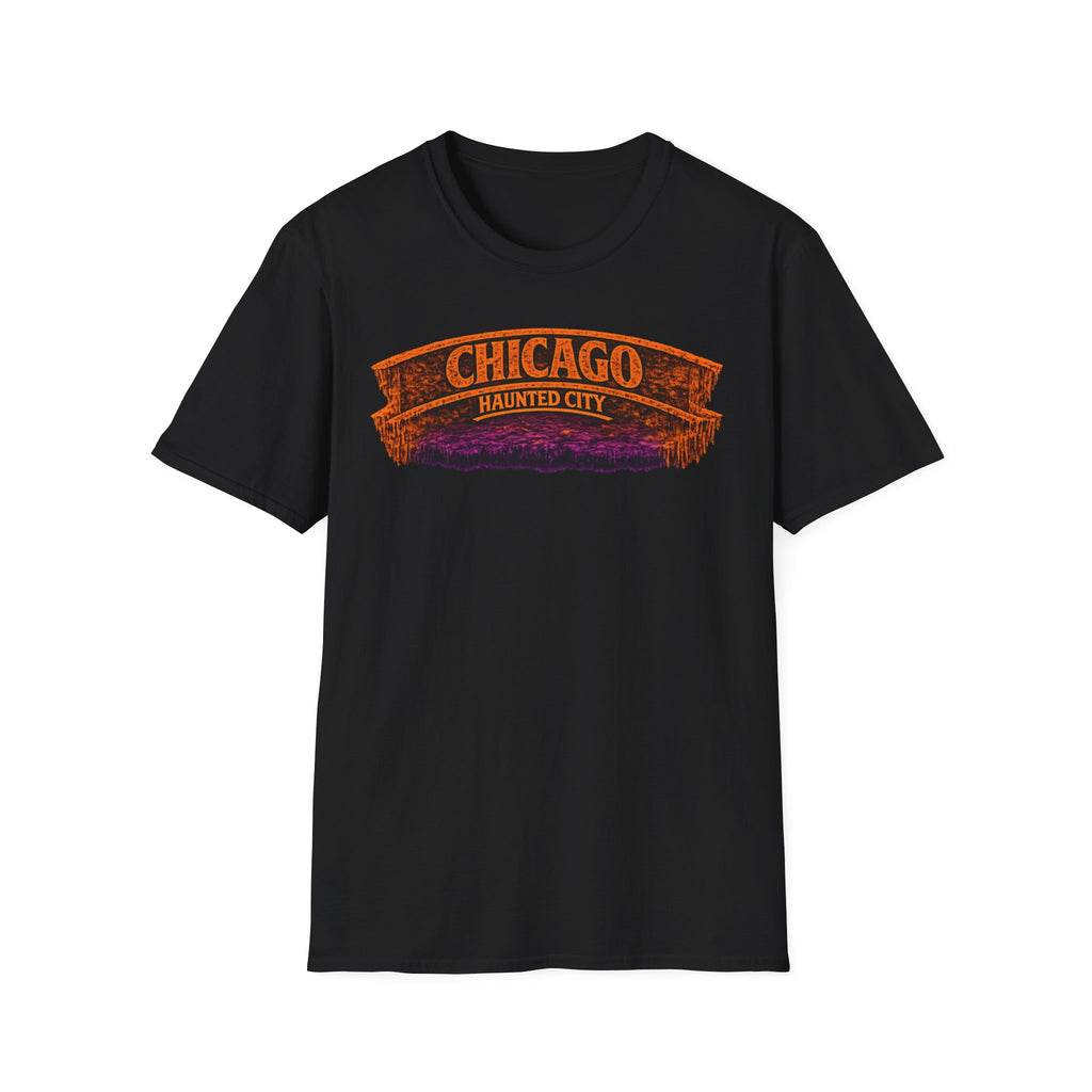 Chicago Haunted City T-Shirt — Vintage Halloween Skyline Tee