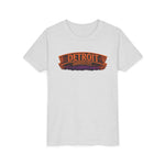 Detroit Haunted City Youth Tee — Halloween Monster Pumpkin Graphic