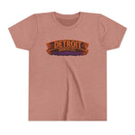 Detroit Haunted City Youth Tee — Halloween Monster Pumpkin Graphic