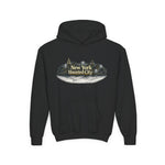 Youth Hoodie – New York Haunted City Vintage Spooky Graphic