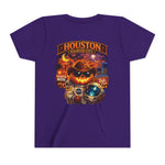 Youth Tee - Houston Haunted City Pumpkin Astronaut Halloween Shirt