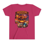 Youth Tee - Houston Haunted City Pumpkin Astronaut Halloween Shirt