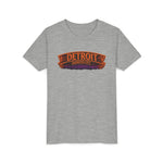 Detroit Haunted City Youth Tee — Halloween Monster Pumpkin Graphic