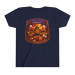 Virginia Haunted City Youth Tee — Halloween Pumpkin Ghosts Tee