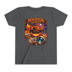 Youth Tee - Houston Haunted City Pumpkin Astronaut Halloween Shirt