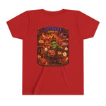 Detroit Haunted City Youth Tee — Halloween Monster Pumpkin Graphic