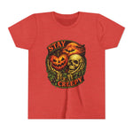 Stay Creepy Youth Tee — Halloween Pumpkin & Skull Kids T-Shirt