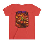 Detroit Haunted City Youth Tee — Halloween Monster Pumpkin Graphic