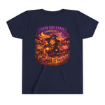 Youth Tee - New Orleans Haunted City Witch Design