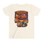 Youth Tee - Houston Haunted City Pumpkin Astronaut Halloween Shirt