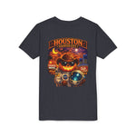 Youth Tee - Houston Haunted City Pumpkin Astronaut Halloween Shirt