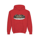 Youth Hoodie – New York Haunted City Vintage Spooky Graphic