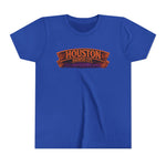 Youth Tee - Houston Haunted City Pumpkin Astronaut Halloween Shirt