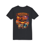 Youth Tee - Houston Haunted City Pumpkin Astronaut Halloween Shirt