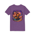 Miami Haunted City Youth Tee – Pumpkin Jack-O'-Lantern Halloween Shirt